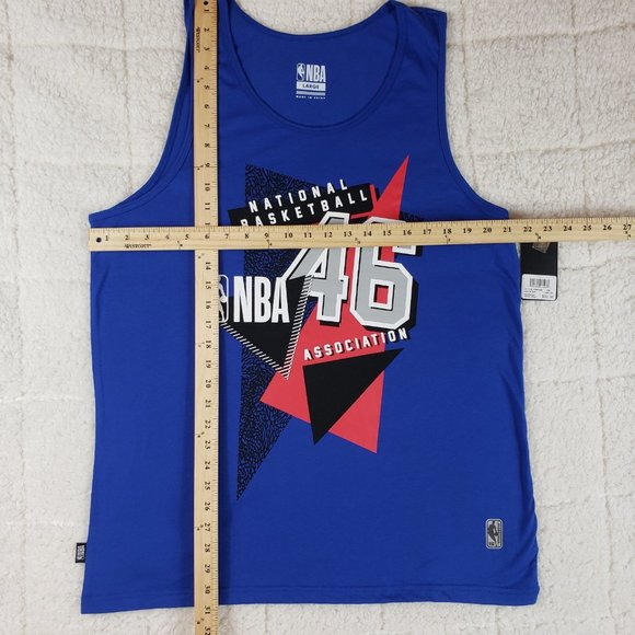 NBA 46 MEN'S T-SHIRT BLUE/RED SIZE LARGE - Picture 3 of 10